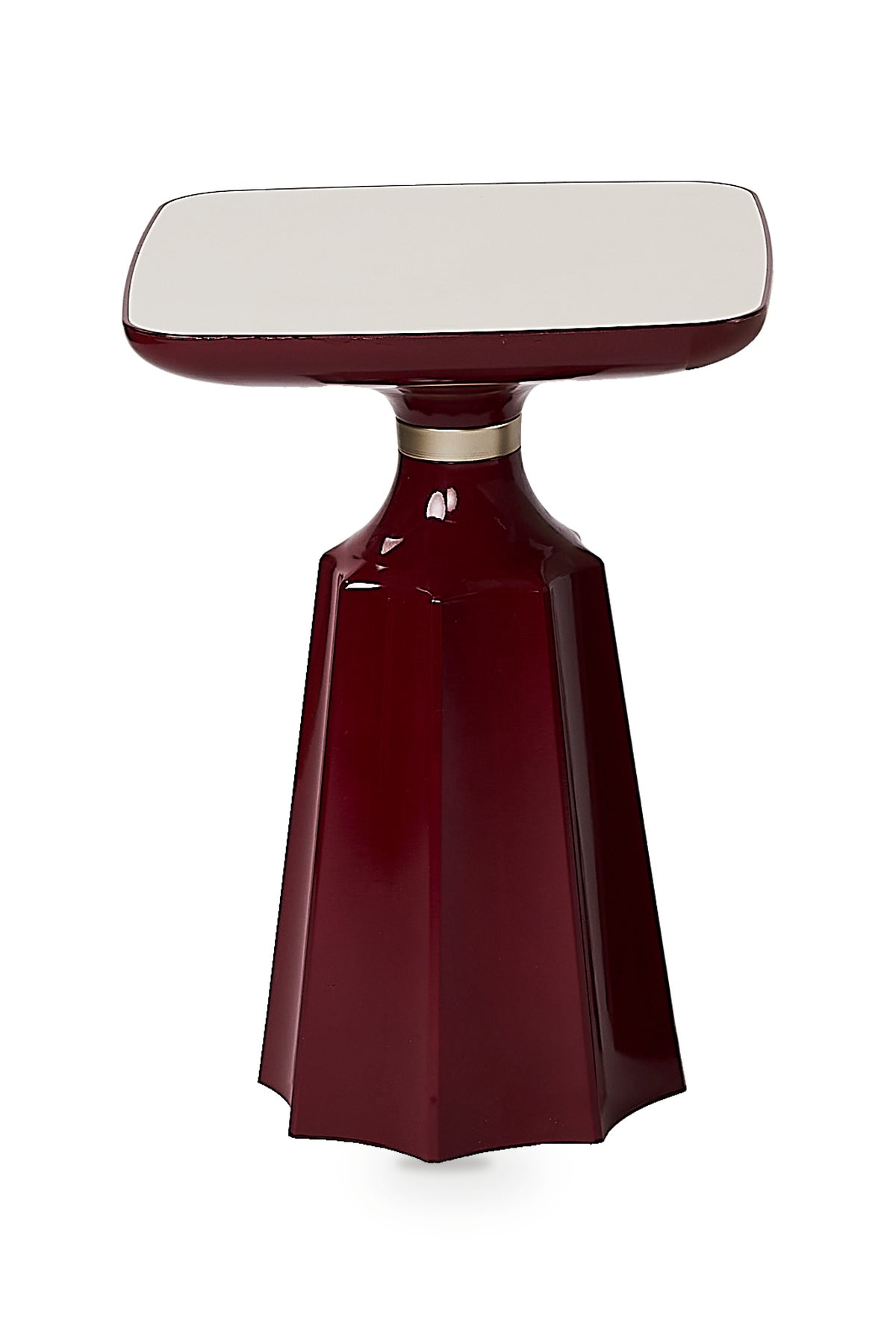 Marmaros Bordeaux Modern Single Side Table | One-Piece Large Size Coffee Table