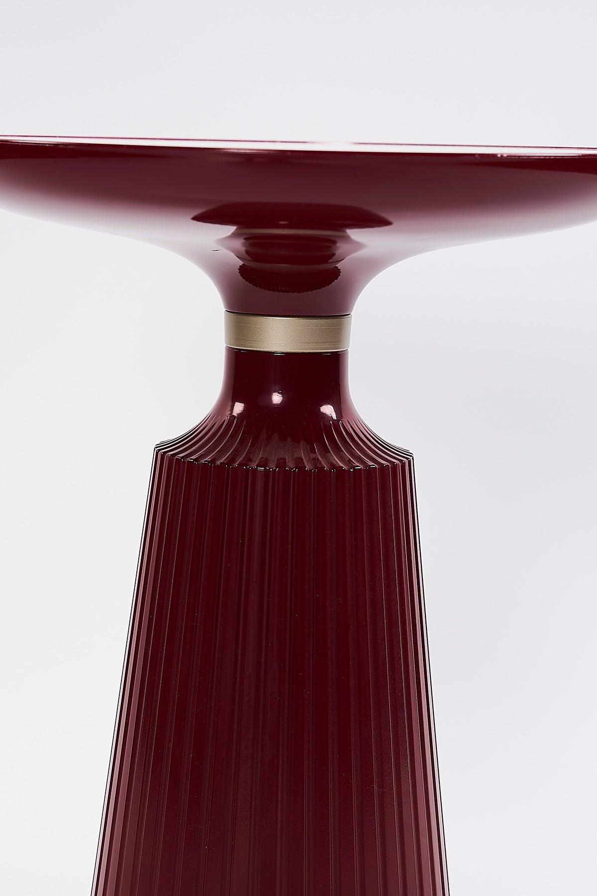 Calista Burgundy Modern Single Side Table | Single Piece Large Size Coffee Table