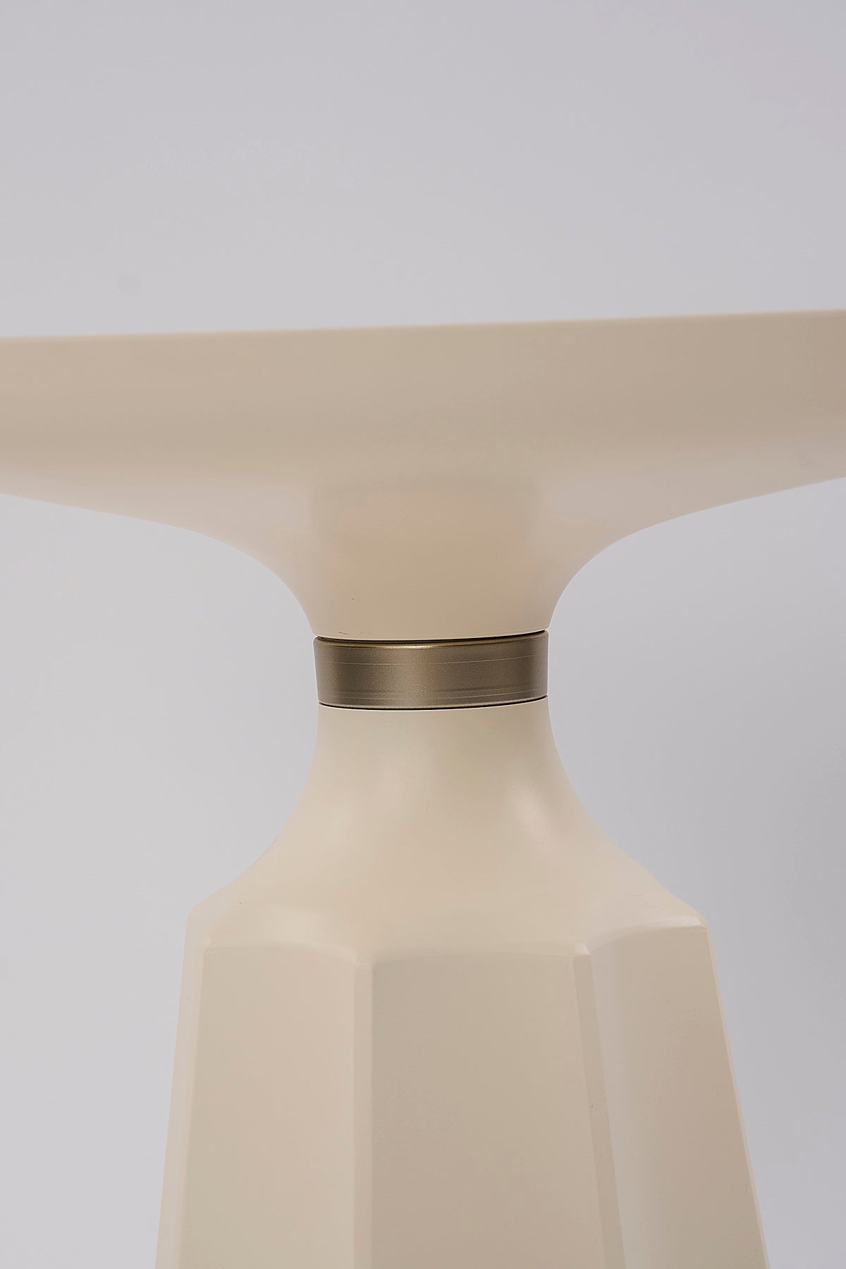 Marmaros Moonstone-Travertine Modern Single Side Table | Single Piece Large Coffee Table