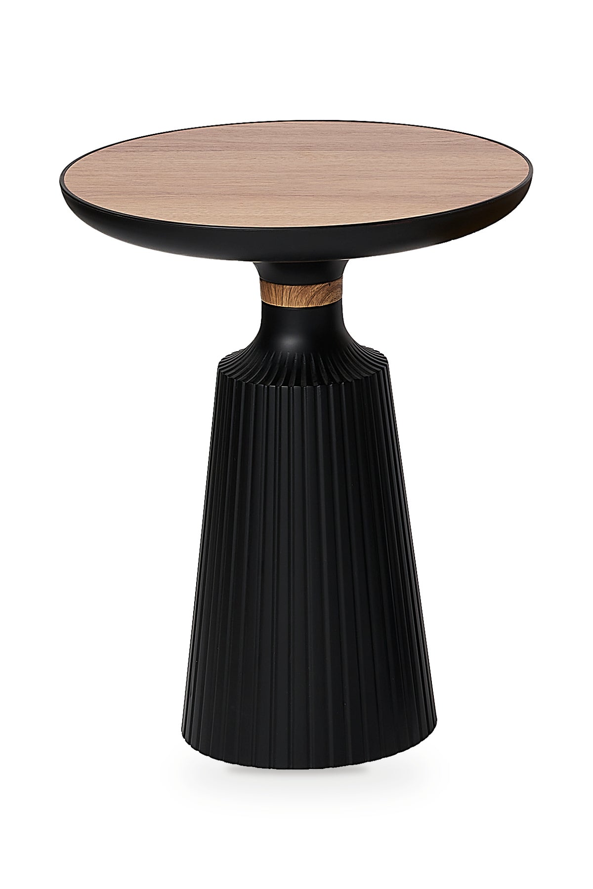 Calista Black-Wood Modern Single Side Table | One-Piece Large Size Coffee Table