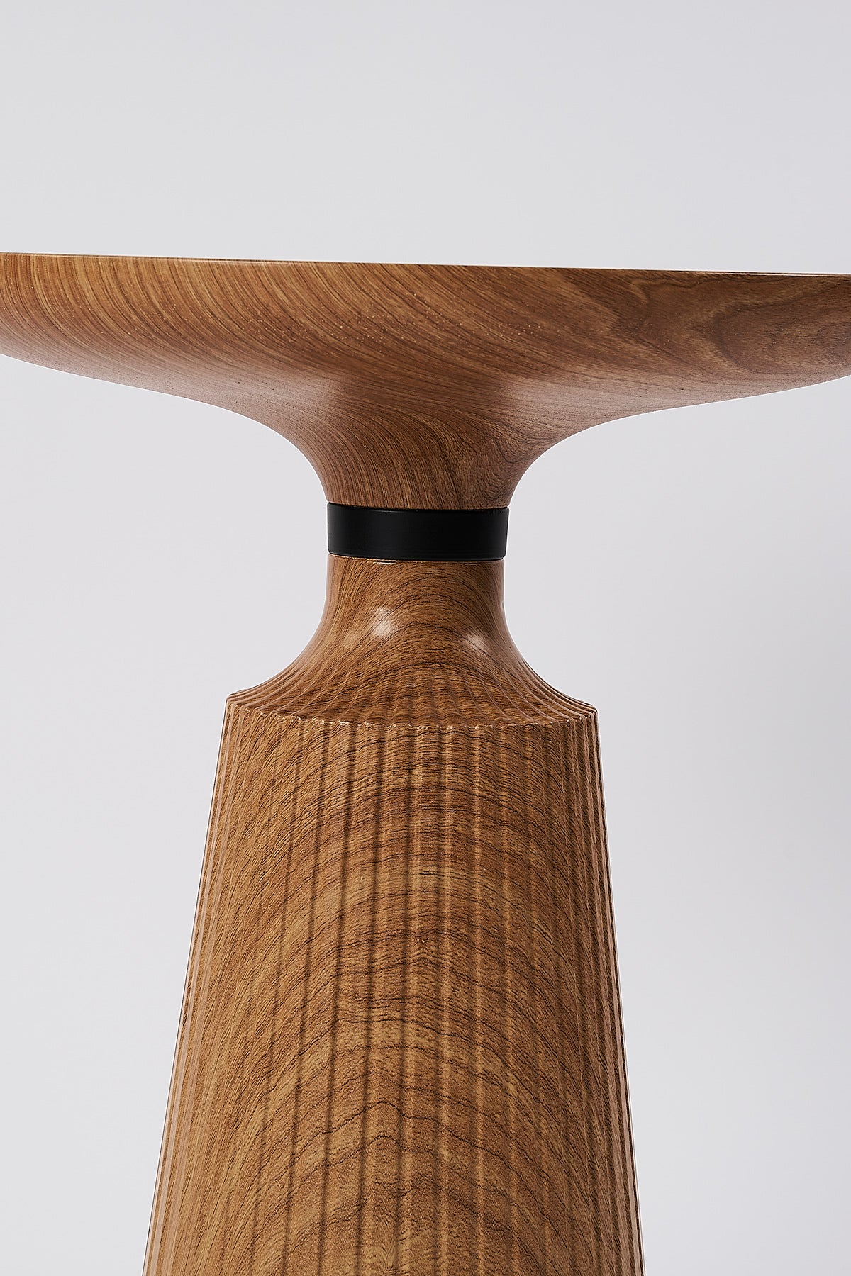 Calista Walnut Effect Modern Single Side Table | Single Piece Large Size Coffee Table