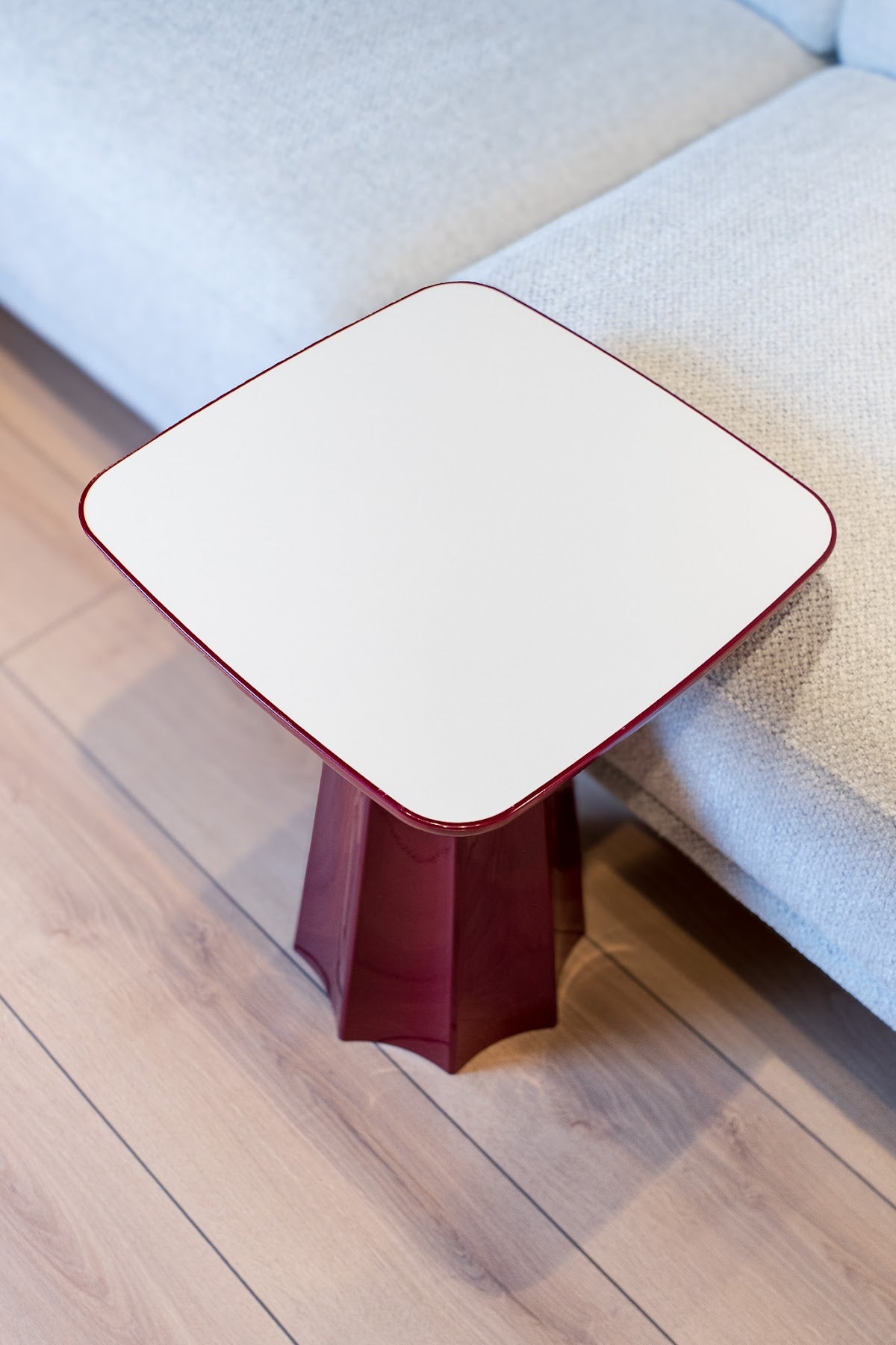 Marmaros Bordeaux Modern Single Side Table | One-Piece Large Size Coffee Table