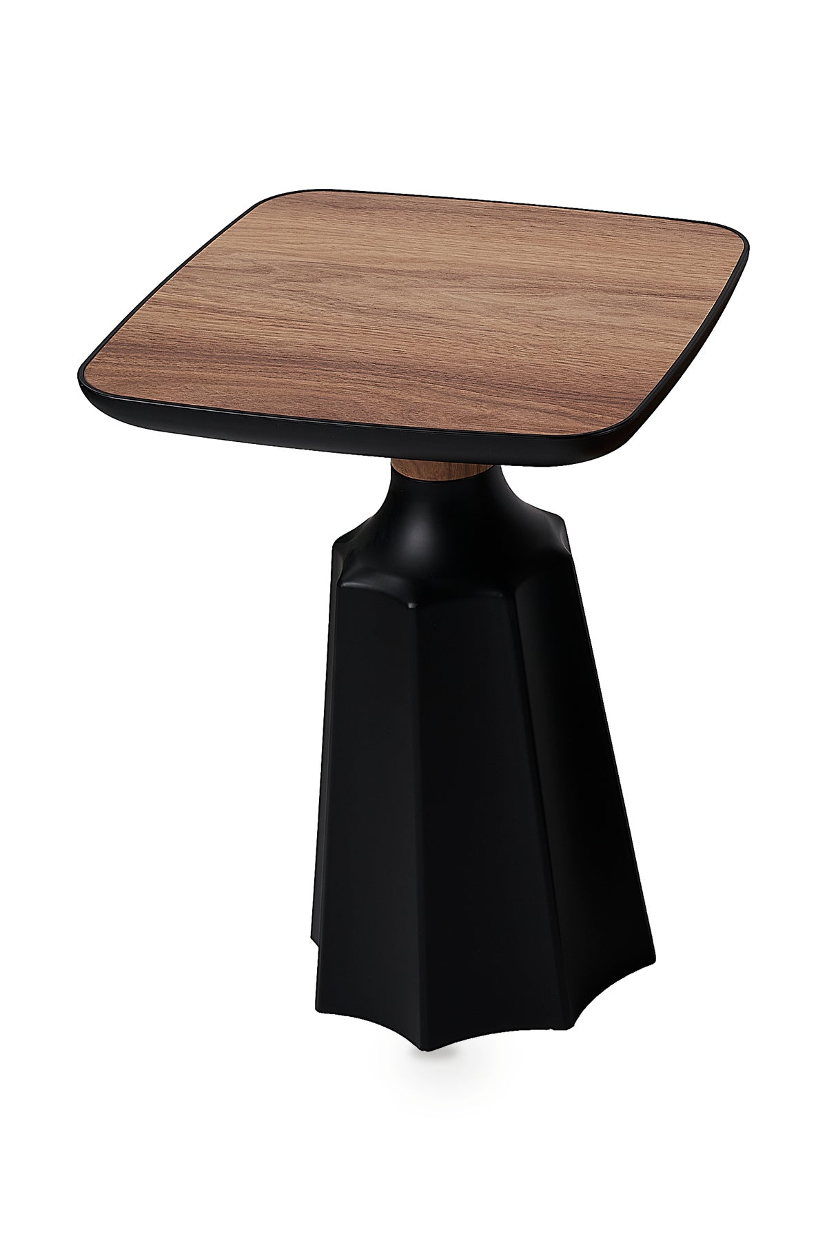 Marmaros Black-Wood Modern Single Side Table | One-Piece Large Size Coffee Table