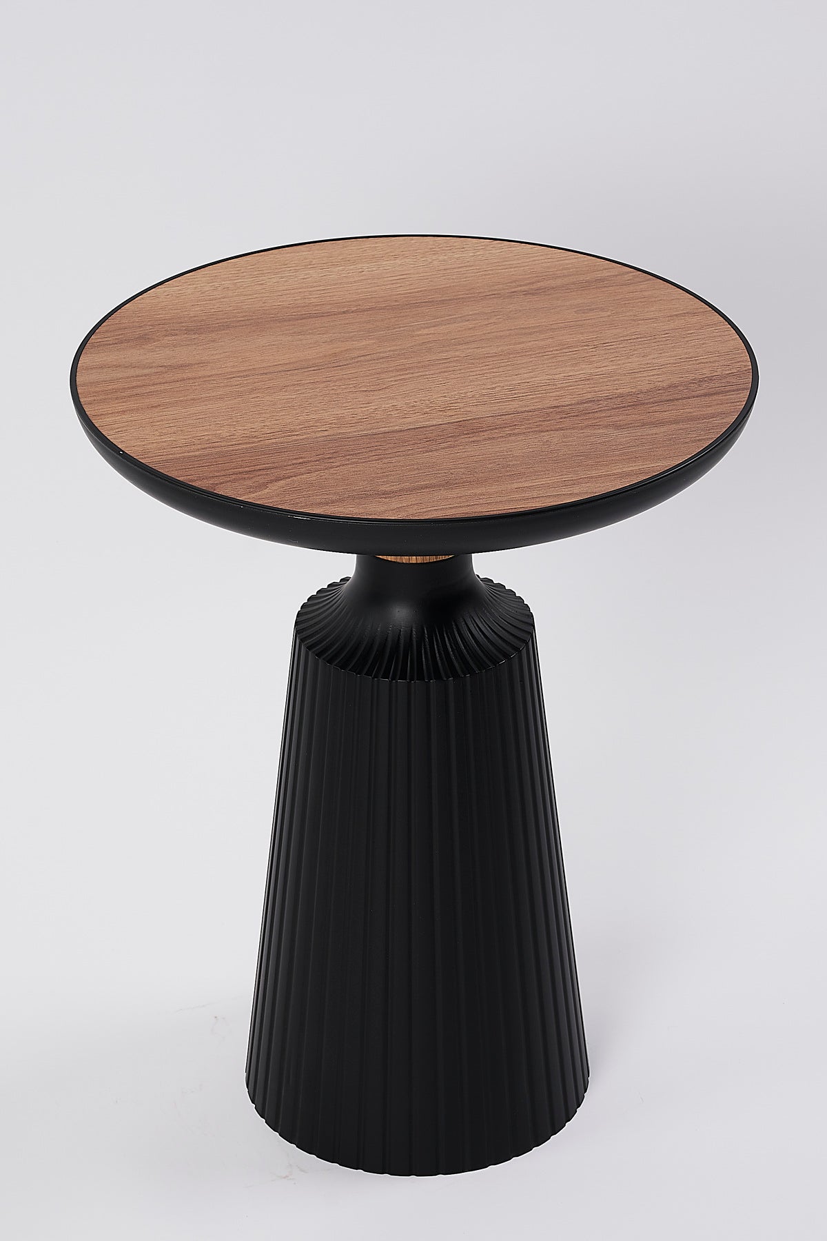 Calista Black-Wood Modern Single Side Table | One-Piece Large Size Coffee Table
