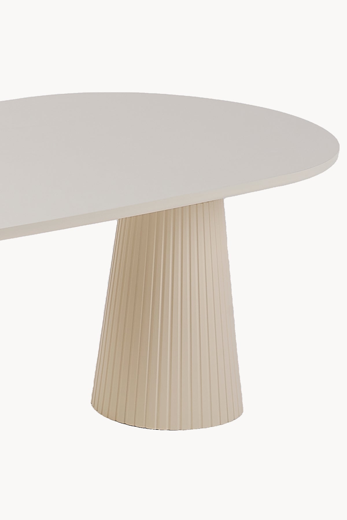 Calista Aytaşı Modern Orta Sehpa | Oval Tabla Çift Ayaklı Salon Sehpası
